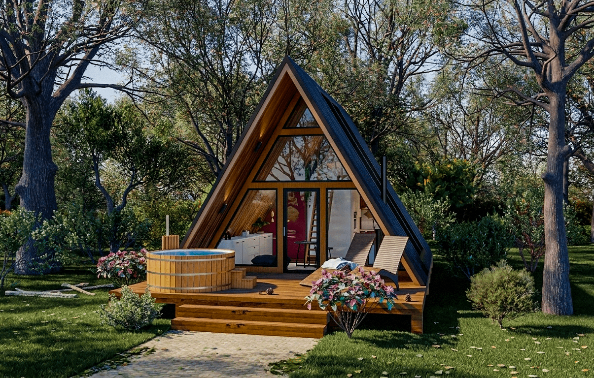 Maintenance tiny house contemporaine – implantation en milieu naturel