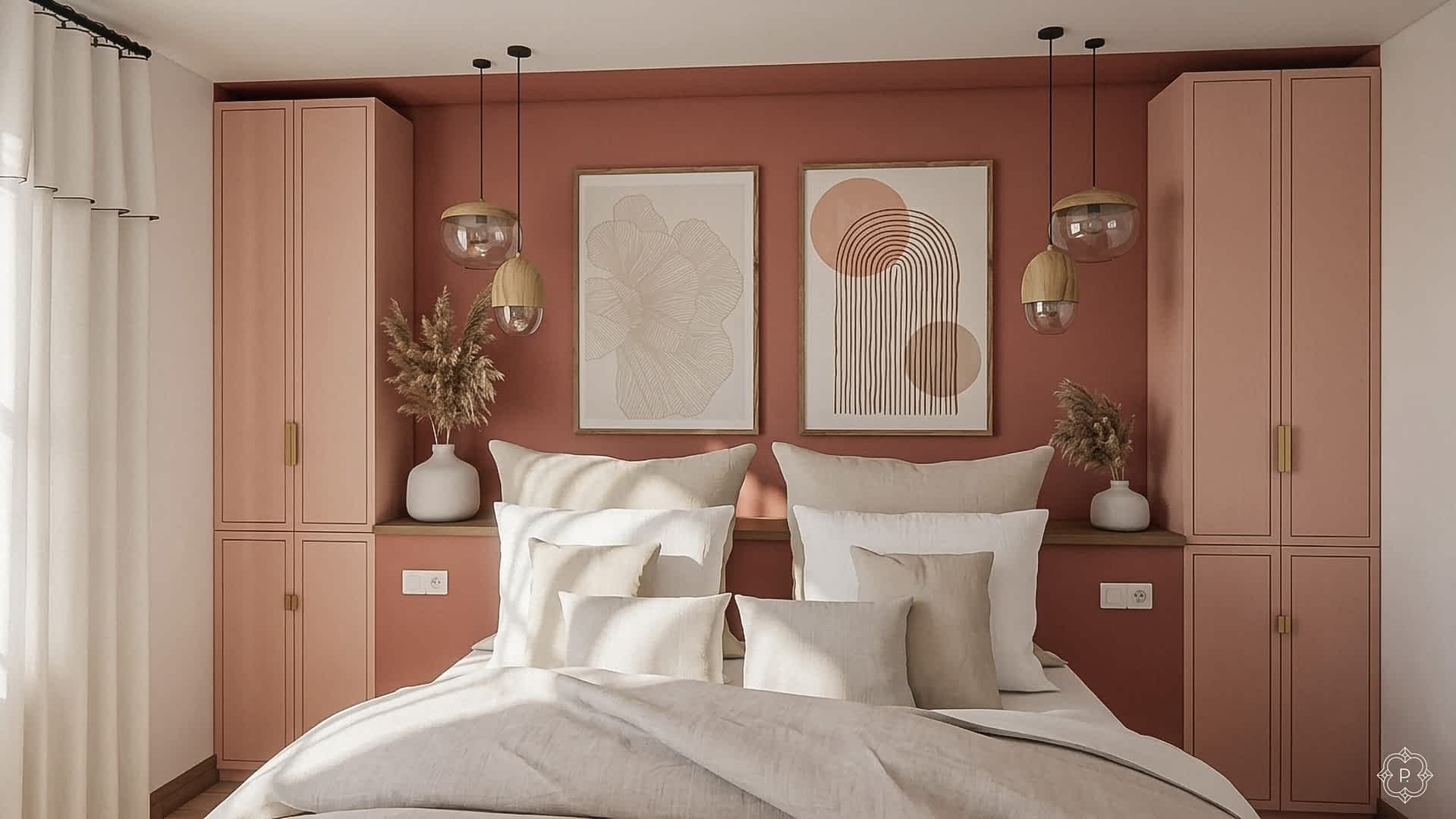 Maintenance chambre parentale terracotta partenaire 3d