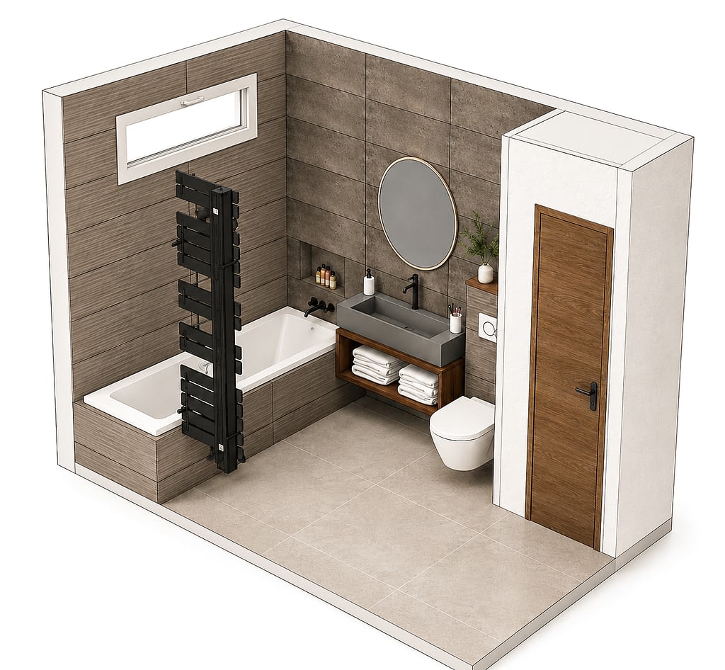 IA en architecture : réelle opportunité ou une nouvelle exigence à maîtriser ? ia architecture salle de bain contemporaine partenaire3d